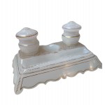 Vintage glass inkwell