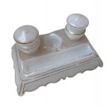 Vintage glass inkwell