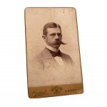 Decorative 19th century frame with original photo of Maria Kossak's brother (wife of Wojciech Kossak)