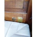 Komplet łóżko oraz para stolików nocnych vintage