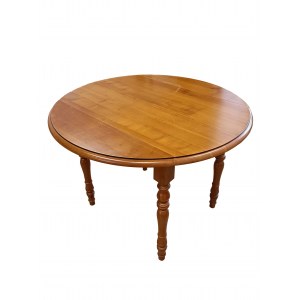Round folding table