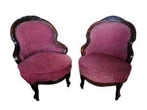 Pár křesel bergère ve stylu Ludvíka Filipa