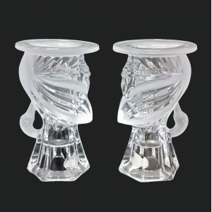 Crystal candlesticks for candles, USA