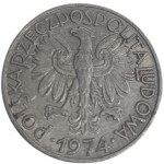 Moneta PRL 5 zł Rybak 1974