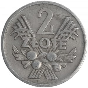 Moneta PRL 2 zł Jagody 1958
