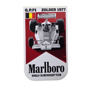 Vintage sticker, Marlboro World Championship Team, Formula 1 Zolder 1977