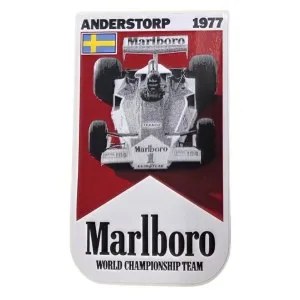 Vintage sticker, Marlboro World Championship Team, Formula 1 Anderstorp 1977