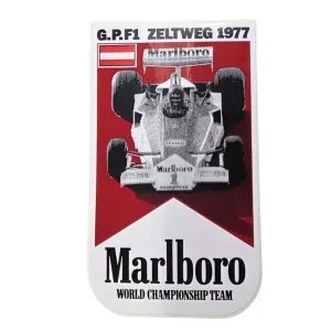 Vintage sticker, Marlboro World Championship Team, Formula 1 Zeltweg 1977