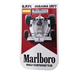 Vintage sticker, Marlboro World Championship Team, Formula 1 Jarama 1977