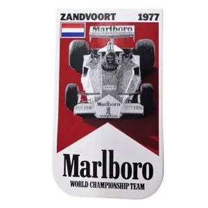 Vintage sticker, Marlboro World Championship Team, Formula 1 Zandvoort 1977