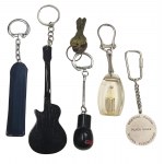 Set of five vintqge collectible key rings