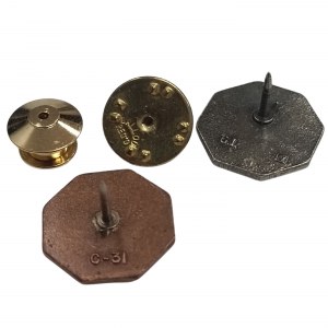 Set of two U.S. pins-designations for federal service (10 and 25 years)