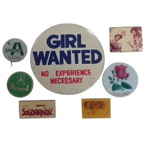 Set of seven vintage pins