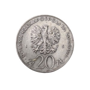 Pièce PRL, 20 zloty 1975, Année internationale de la femme