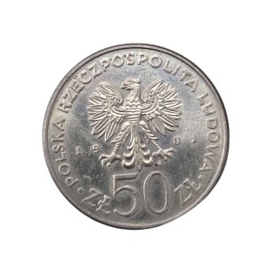 PRL 50 zloty coin General Władysław Sikorski 1981