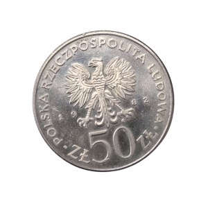 Pièce de 50 zl de la République populaire de Pologne, Bolesław III Wrymouth, 1982