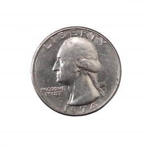Moneta USA ćwierćdollarówka / quarter dollar, Waszyngton, 1974