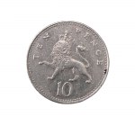 10 pence coin, United Kingdom, Elizabeth II, 1992