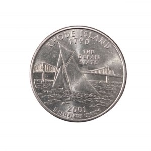 Quart de dollar américain / pièce de 25 cents, Washington, Rhode Island