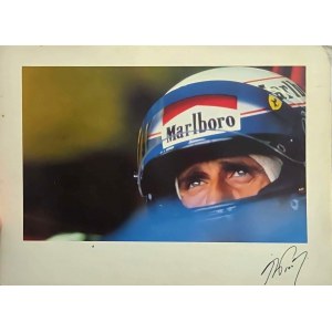 Autographed photo of Alain Prost, Formula 1