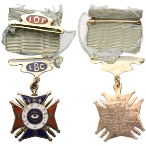 Spilla In Oro E Smalti IOF Semper Fidelis, LBC (26,6 x 37 mm)