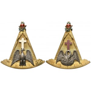 Medaglia Smaltata Con Figure (63 x 69 mm)