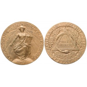 Medaglia Congresso Mass. Internazionale, Roma 1911, AE (45,1 mm)