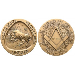 Medaglia R. L. Aldebaran Or. Di Roma, 1973 - 1983, AE (49,8 mm)
