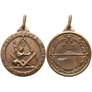 Medaglia R. L. Conoscenza N° 1001 Or. Di Pavia, AE (51,2 mm)