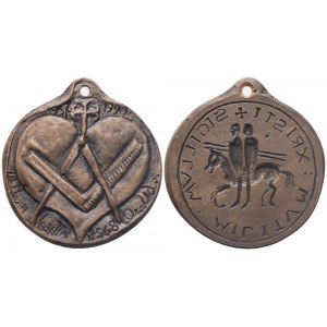 Medaglia La Nuova Vedetta N° 568 Or. Ud., Sigillvm Militvm Xristi, 1957 - 1990 (46,3 mm)