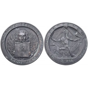 Medaglia L'incontro Delle Genti Anno XXX, 1870 XX Settembre 1990 Roma (53 mm)