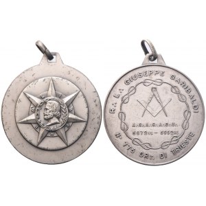 Medaglia R. L. Giuseppe Garibaldi N° 775 Or. Di Trieste (50 mm)