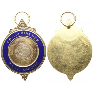 Medaglia R. L. Unione - Or. Di Firenze, AU E Smalti (42 x 56 mm)