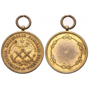 Medaglia Massoneria Universale Famiglia Italiana, 1892, AE (24,2 mm)