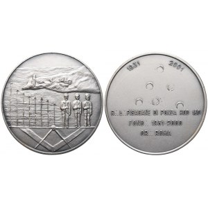 Medaglia R. L. Pisacane Di Ponza Hod N° 160, Fond. 1931 - 2000 Or. Roma (45,3 mm)