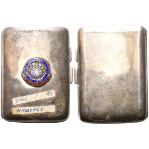 Portasigarette Duke of Albany Lodge N° 1963 - Giubileo 1932, 1931, AG E Smalti (59,5 x80 mm)