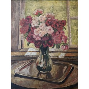 Zbigniew Pronaszko, Still life with a bouquet of roses