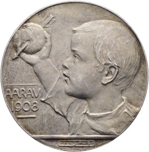 Switzerland - Aargau - Silver medal 1908 - Aarau, Aargauisches Kantonalschützenfest - Switzerland, Swiss Shooting Medal