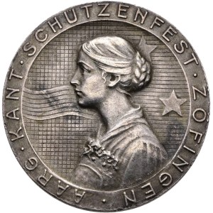 Schweiz - Aargau - Silbermedaille 1920 - Zofingen, Aargauisches Kantonalschützenfest