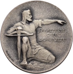 Switzerland - Aargau - Silver medal 1924 - Aarau, Federal Shooting Festival - Switzerland, Swiss Shooting Medal