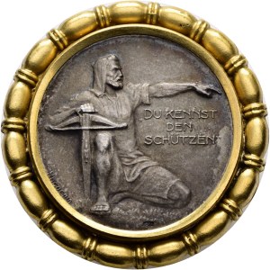 Switzerland - Aargau - Silver medal 1924 - Aarau, Federal Shooting Festival - Brooch - Switzerland, Swiss Shooting Medal