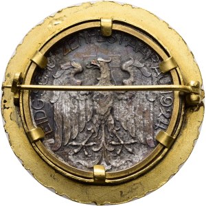 Schweiz - Aargau - Silbermedaille 1924 - Aarau, Eidgenössisches Schützenfest - Brosche