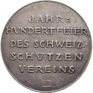 Schweiz - Aargau - Silbermedaille 1924 - Aarau, Jahrhundertfeier des Schweizerischen Schützenvereins 1824-1924