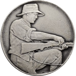 Schweiz - Aargau - versilberte Weissmetallmedaille o. J. - Aargauische Kantonalschützengesellschaft, Meisterschaft