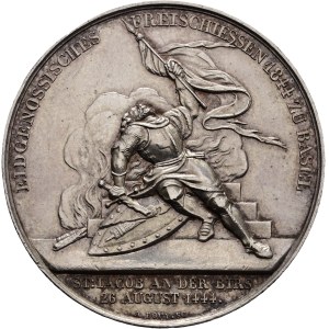 Schweiz - Basel - Silbermedaille 1844 - Basel, Eidgenössisches Freischiessen