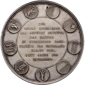 Schweiz - Basel - Silbermedaille 1844 - Basel, Eidgenössisches Freischiessen