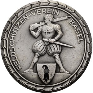 Schweiz - Basel - versilberte Bronzemedaille 1959 - Basel, Feldschützen Vereins-Meisterschft
