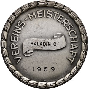 Schweiz - Basel - versilberte Bronzemedaille 1959 - Basel, Feldschützen Vereins-Meisterschft