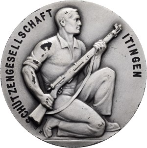 Switzerland - Basel - Silver medal 1964 - Itingen, Schützengesellschaft - Switzerland, Swiss Shooting Medal