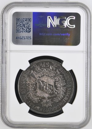 Switzerland - Bern - 5 Francs 1885 Shooting Thaler - Bern, Federal Shooting Festival - NGC AU 58 - Switzerland, 5 Francs Swiss Shooting Thaler